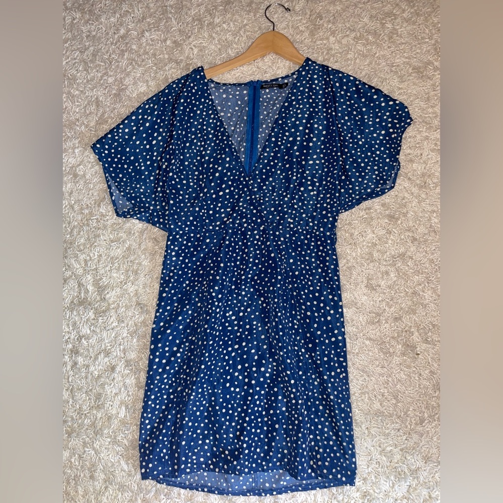 Nastygal polka dot dress